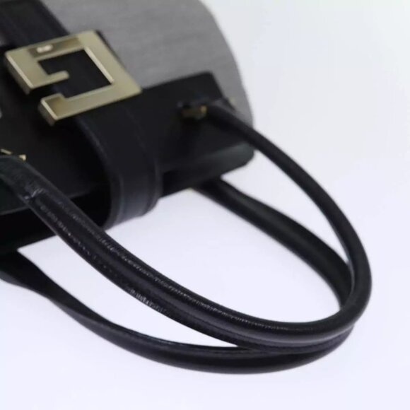 GUCCI Hand Bag Canvas Gray Auth - Picture 8 of 16